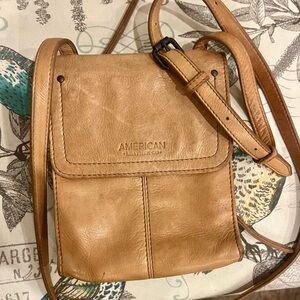 American leather small crossbody bag